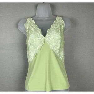 Vintage‎ Women Tank Babydoll Size L Y2K 90s Coquette Cottagecore Feminine Lace